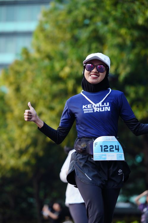 Race photo from KEMLU RUN 2025
