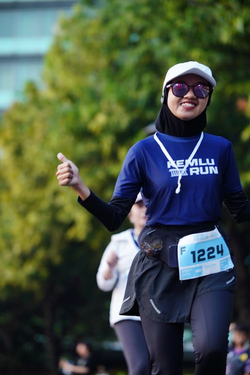 Race photo from KEMLU RUN 2025