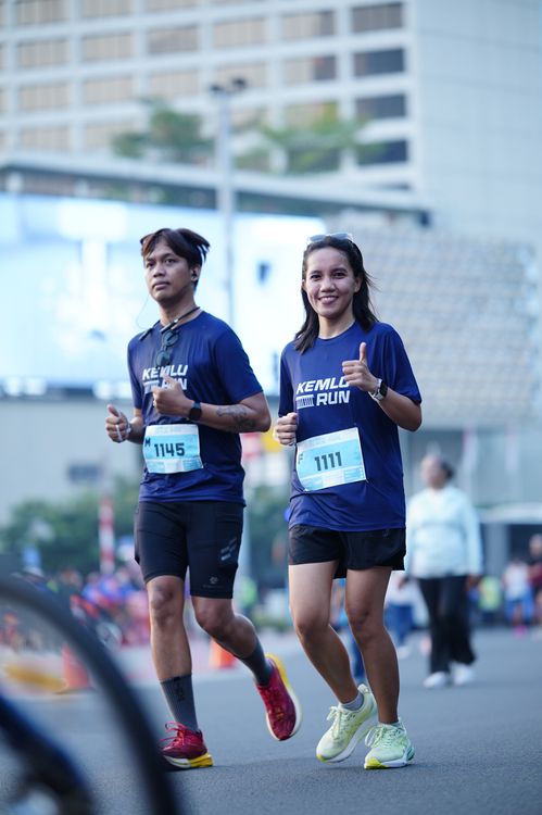 Race photo from KEMLU RUN 2025