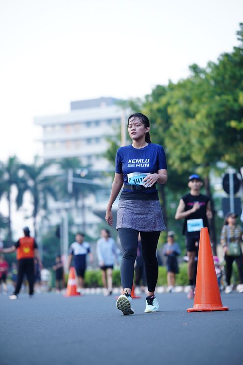 Race photo from KEMLU RUN 2025