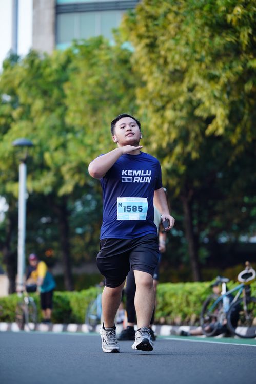 Race photo from KEMLU RUN 2025