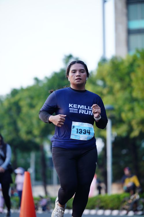 Race photo from KEMLU RUN 2025