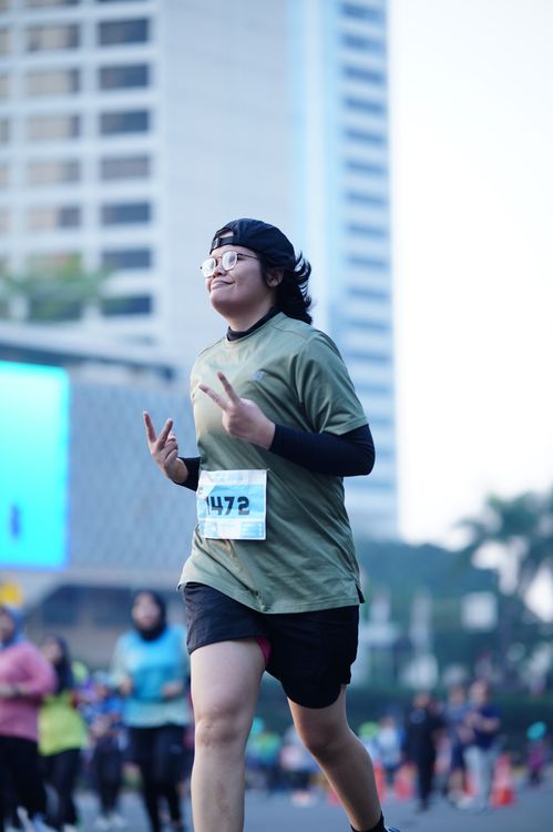 Race photo from KEMLU RUN 2025