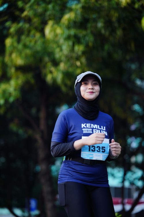 Race photo from KEMLU RUN 2025