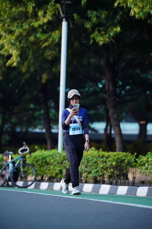 Race photo from KEMLU RUN 2025