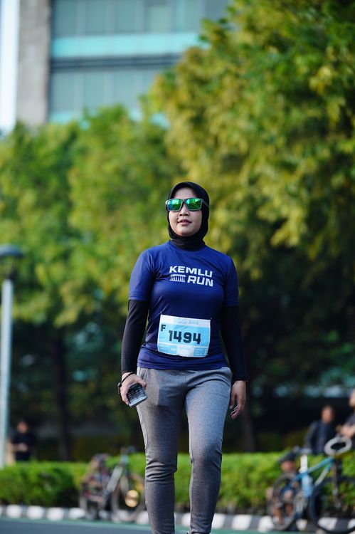 Race photo from KEMLU RUN 2025