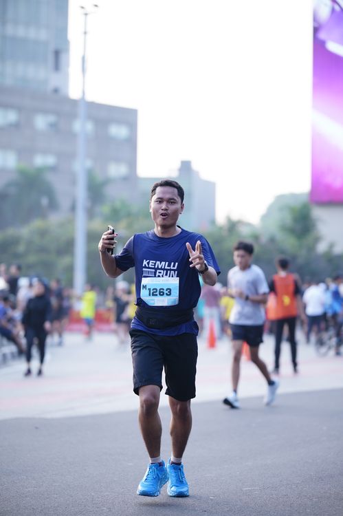 Race photo from KEMLU RUN 2025