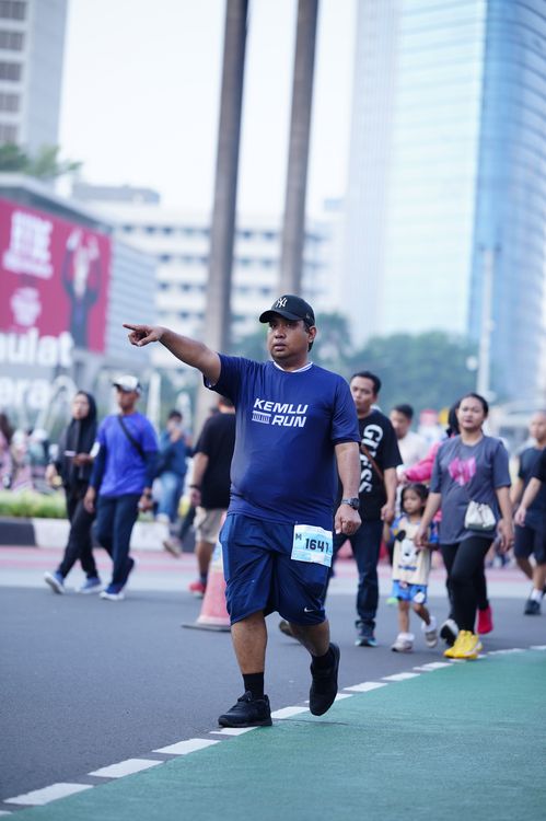 Race photo from KEMLU RUN 2025