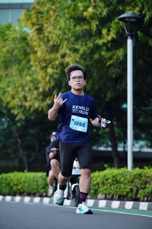 Race photo from KEMLU RUN 2025