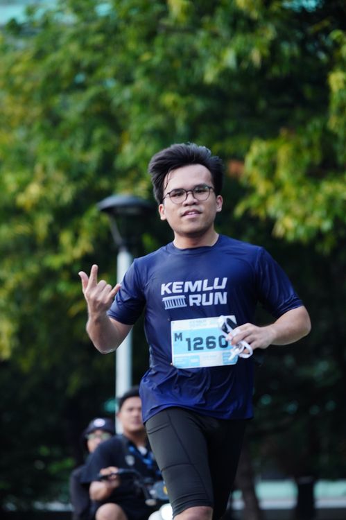 Race photo from KEMLU RUN 2025