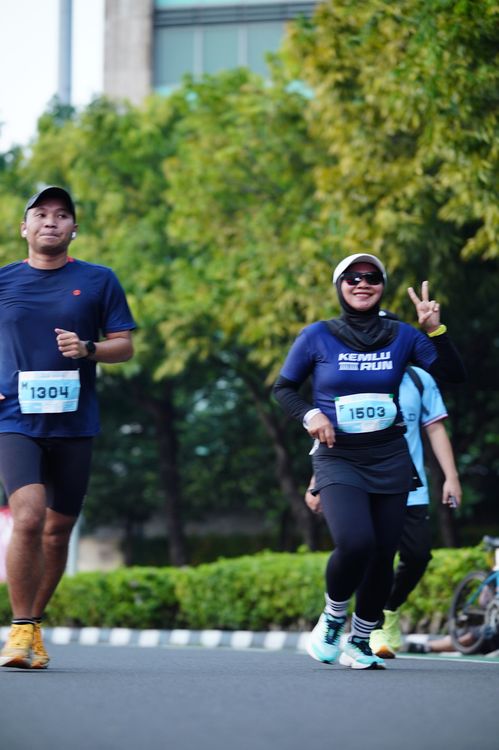 Race photo from KEMLU RUN 2025