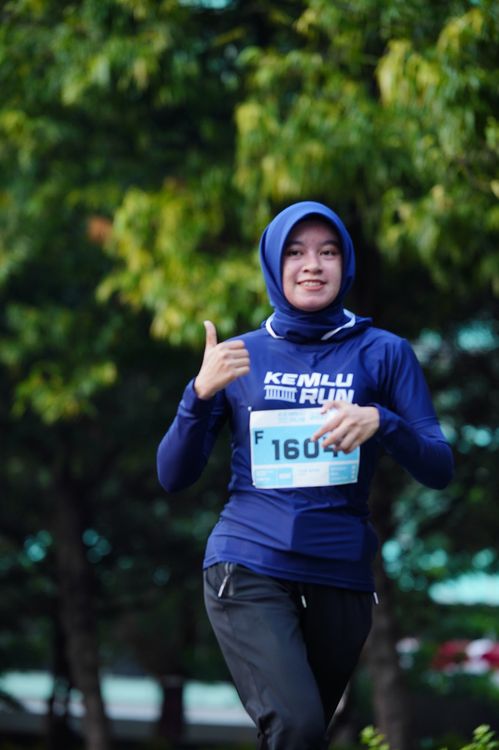 Race photo from KEMLU RUN 2025