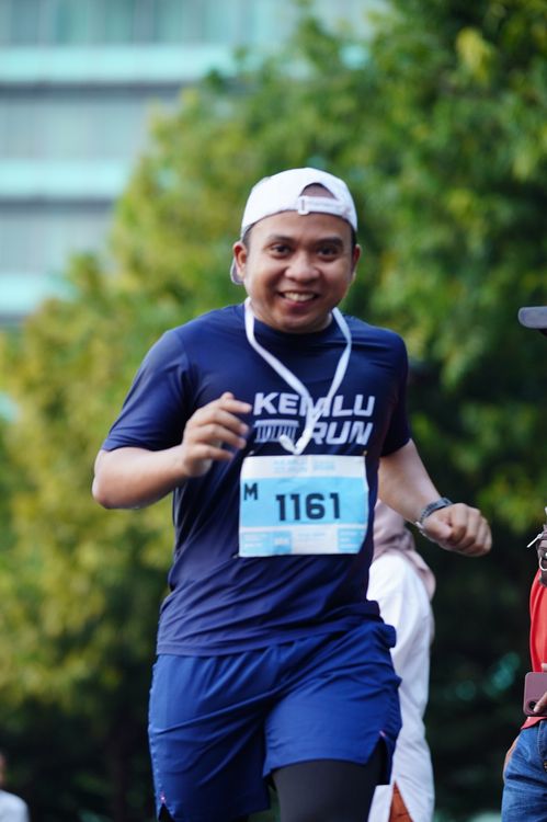 Race photo from KEMLU RUN 2025