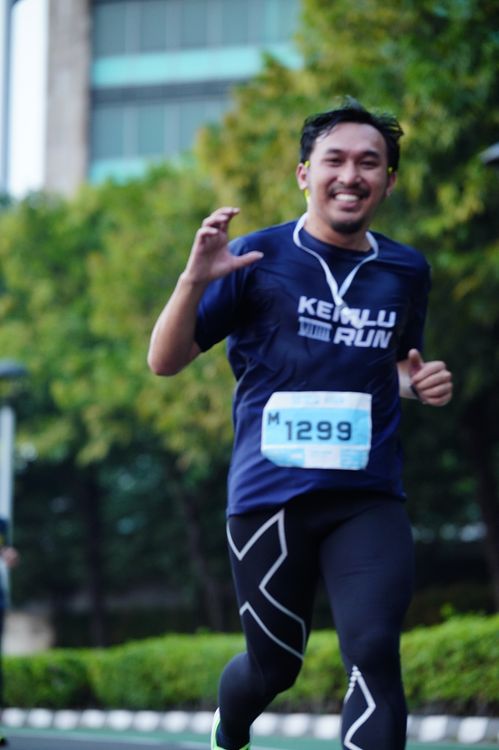 Race photo from KEMLU RUN 2025