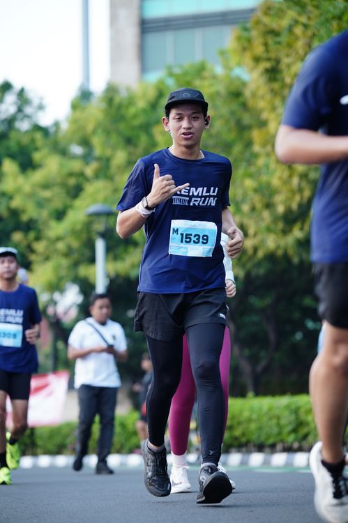 Race photo from KEMLU RUN 2025