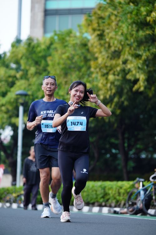 Race photo from KEMLU RUN 2025