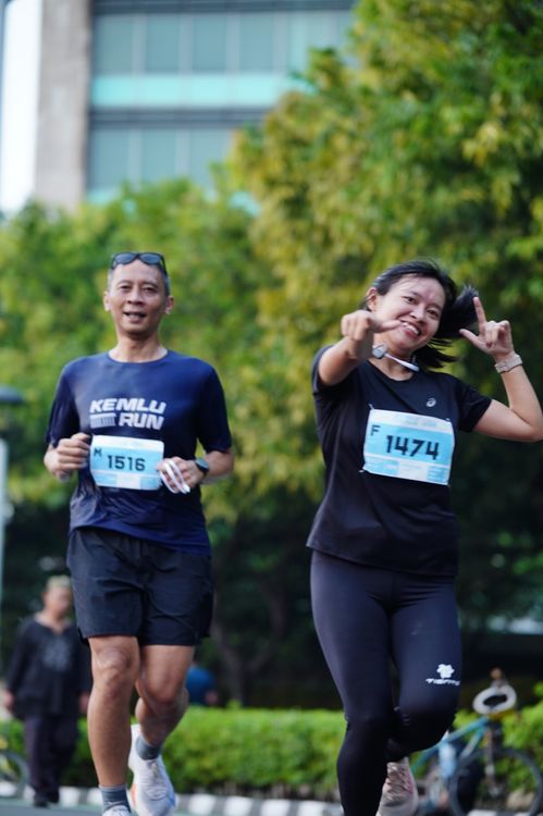 Race photo from KEMLU RUN 2025