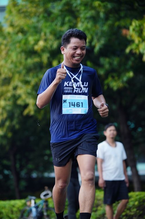 Race photo from KEMLU RUN 2025