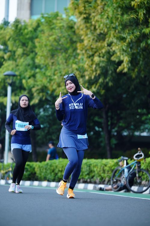 Race photo from KEMLU RUN 2025