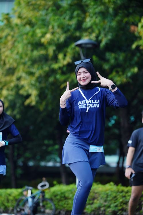 Race photo from KEMLU RUN 2025