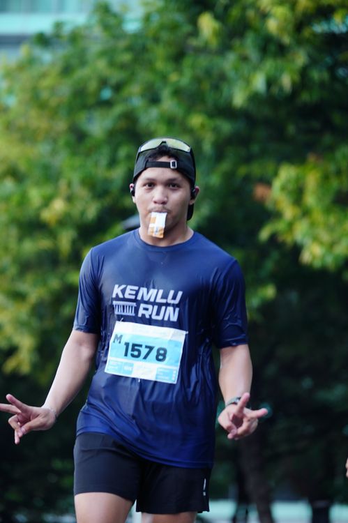 Race photo from KEMLU RUN 2025