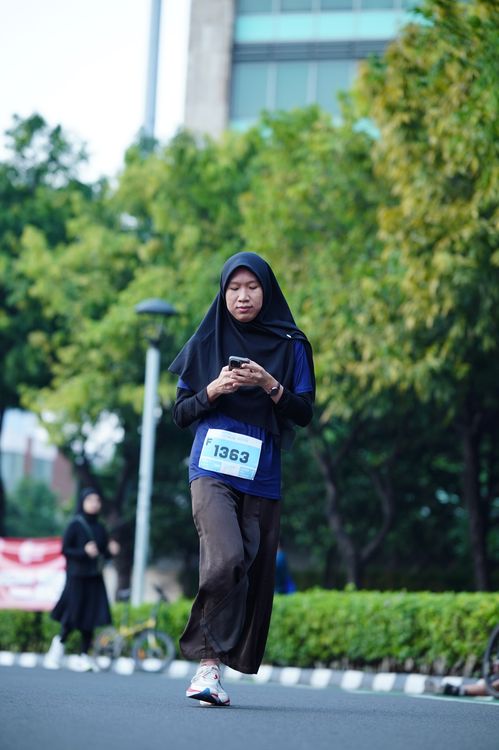 Race photo from KEMLU RUN 2025