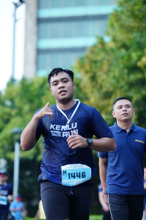 Race photo from KEMLU RUN 2025