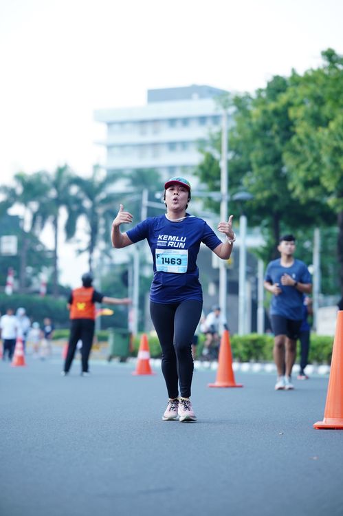 Race photo from KEMLU RUN 2025
