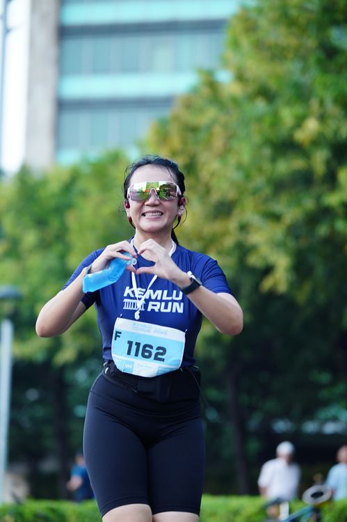 Race photo from KEMLU RUN 2025