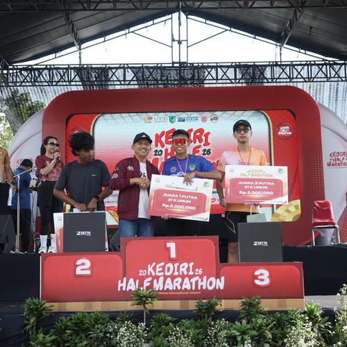 Race photo from KEDIRI HALF MARATHON 2026