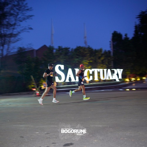 Race photo from BOGORUN 2026