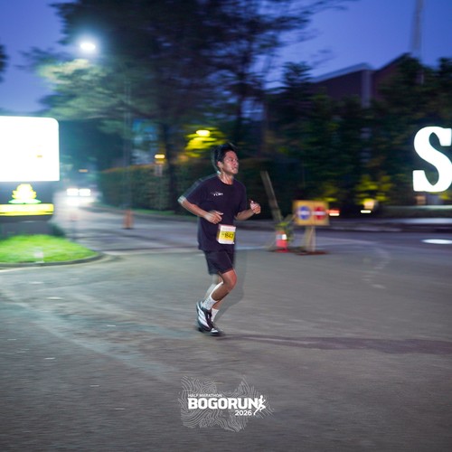 Race photo from BOGORUN 2026