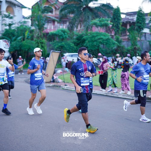 Race photo from BOGORUN 2026