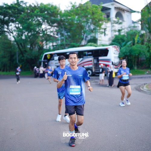 Race photo from BOGORUN 2026