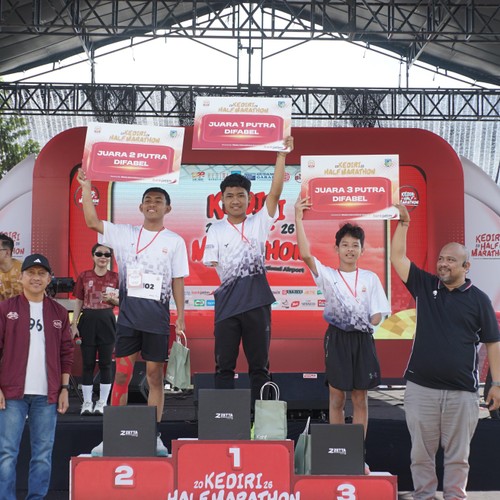 Race photo from KEDIRI HALF MARATHON 2026