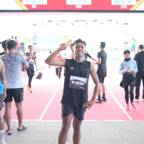 Race photo from KEDIRI HALF MARATHON 2026