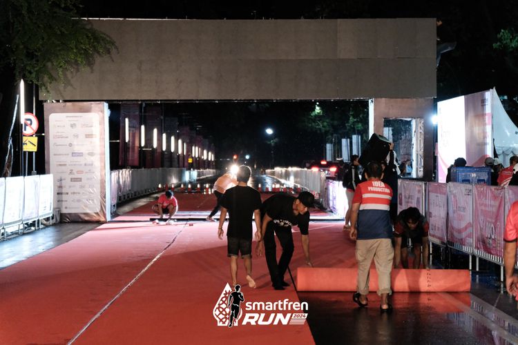Race photo from Smartfren Run 2024
