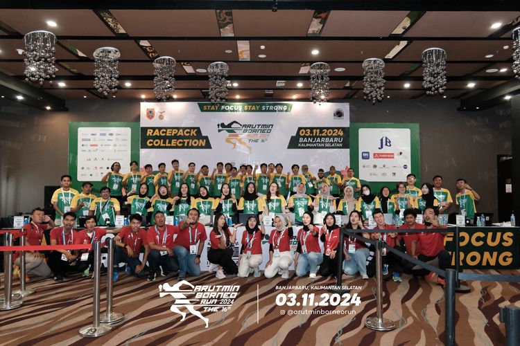 Race photo from Arutmin Borneo Run 2024