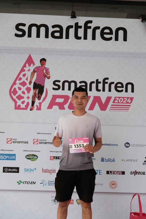 Race photo from Smartfren Run 2024