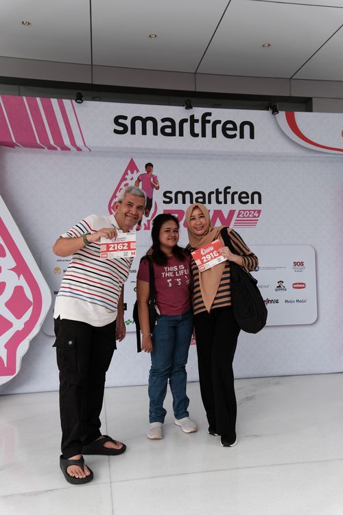 Race photo from Smartfren Run 2024