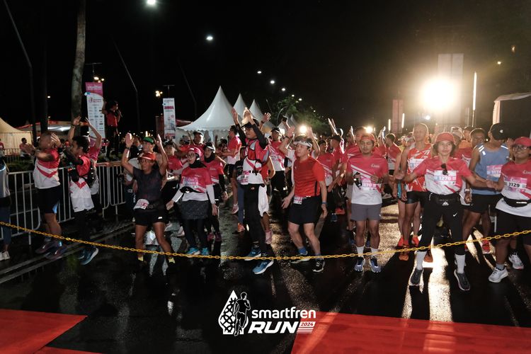 Race photo from Smartfren Run 2024