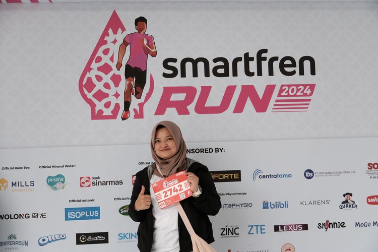 Race photo from Smartfren Run 2024
