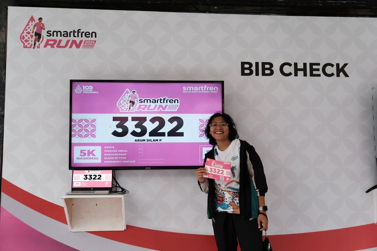 Race photo from Smartfren Run 2024