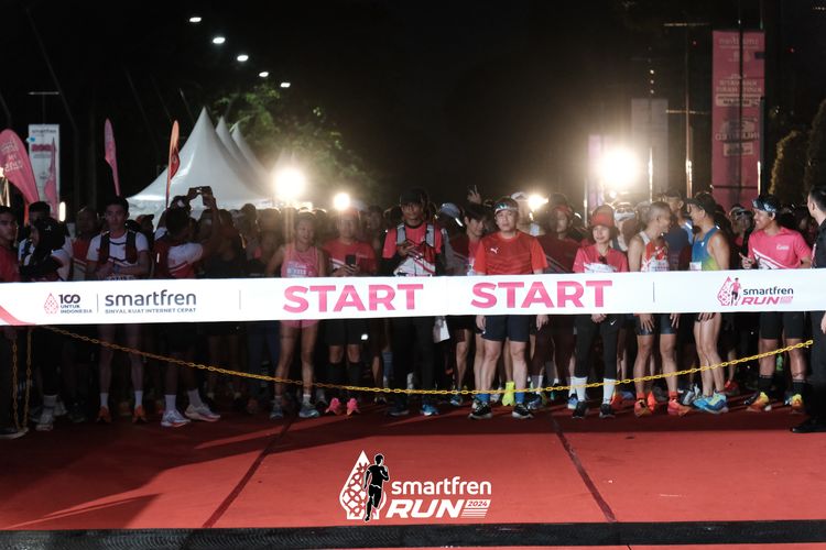 Race photo from Smartfren Run 2024