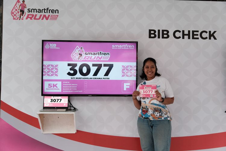 Race photo from Smartfren Run 2024