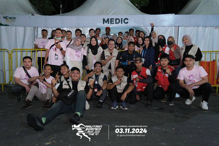 Race photo from Arutmin Borneo Run 2024
