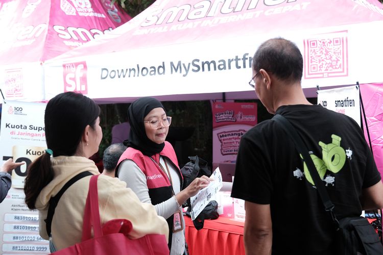 Race photo from Smartfren Run 2024