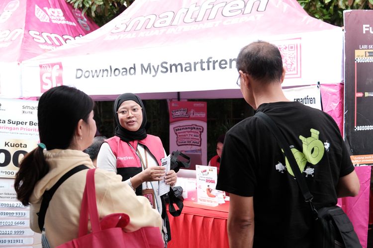 Race photo from Smartfren Run 2024