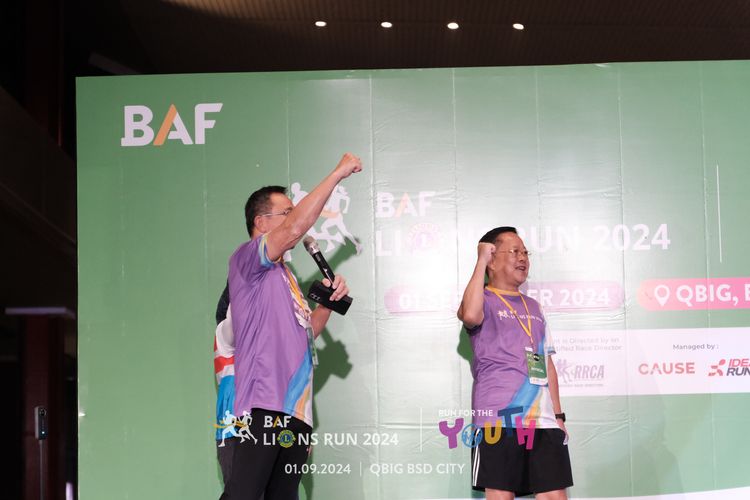 Race photo from BAF LIONS RUN 2024