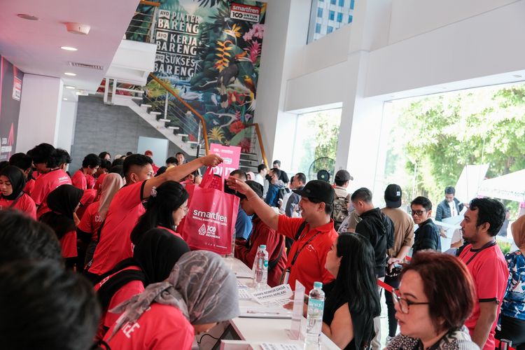 Race photo from Smartfren Run 2024